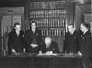 Firma della Costituzione della Repubblica Italiana