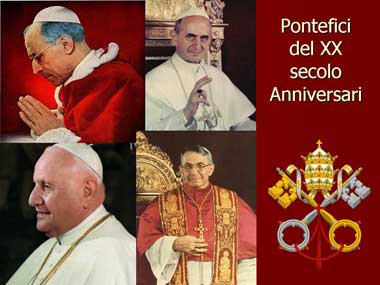 Papi del XX secolo - Anniversari