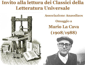 Associazione Culturale Anassilaos - Invito alla lettura: Omaggio a Mario La Cava