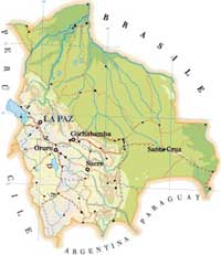 Villaggio Quilima (Bolivia) - Cartina