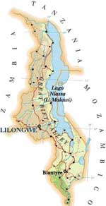 Villaggio Chimatiro (Malawi) - Cartina