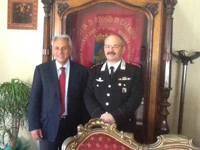 Visita di commiato del Colonnello Angelosanto