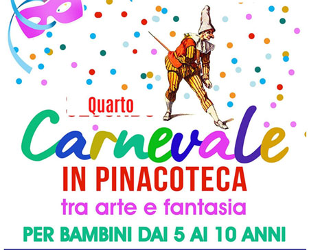 Iniziativa di Carnevale in Pinacoteca per i bambini dai 5 ai 10 anni